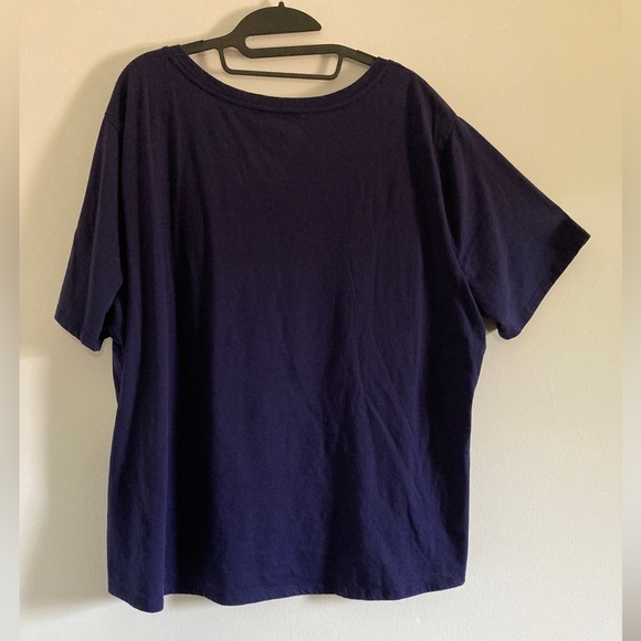 NWOT Terra & Sky Navy Blue tee - Picture 2 of 3